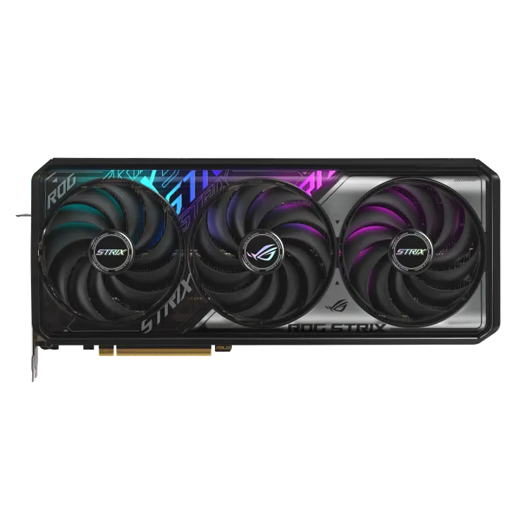 خنک‌کننده سه‌فن Axial-tech کارت گرافیک ROG Strix RTX 5070